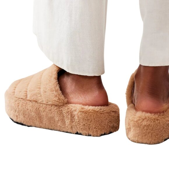 NEW Free People Made in Spain It’s A Vibe Cozy Platform Women Slippers 925 3s2 - Picture 7 of 8